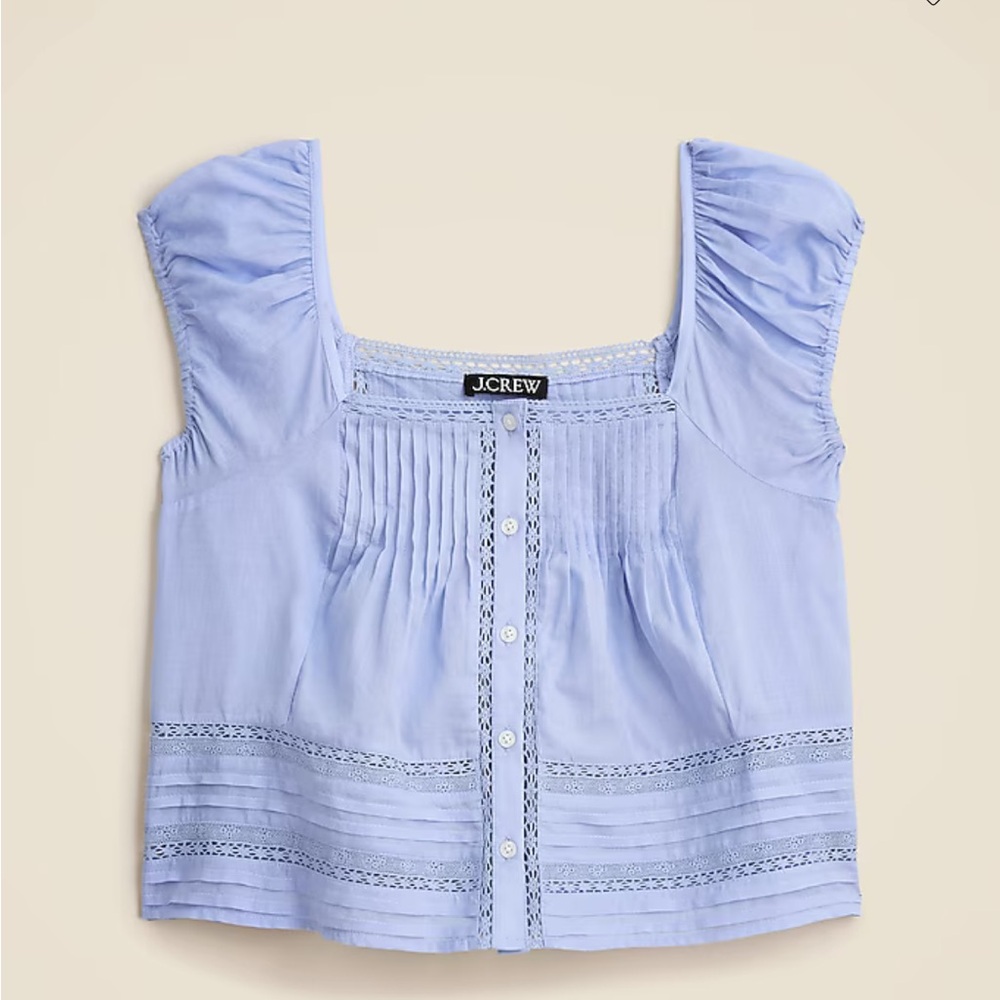 NWT J. Crew Cap Sleeve cotton top